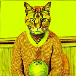 Portrait of a cat by Van Gogh