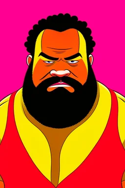 Mark Henry American wrestler catoon 2d