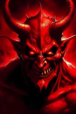 Satan the devil in his true form