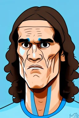 Edinson Cavani Footballer cartoon 2d