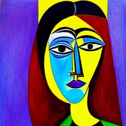 portrait of a woman picasso style