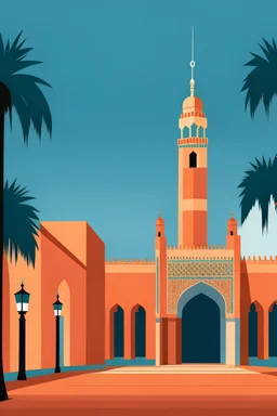 donner Mosquée Koutoubia a marrakech image vectoriel