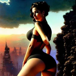 Drawing of beautiful face,'beautiful booty,Busty Sexy Vault Woman- Fallout 4 ',intense stare, ancient blue skintight suit, balanciaga fashion clothe painting by gaston bussiere, greg rutkowski, yoji shinkawa, yoshitaka amano, tsutomu nihei, donato giancola, tim hildebrandt,KyuYong Eom,Ren Wei Pan Oil on canvas, cinematic composition, extreme detail,fit full head inside picture,16k