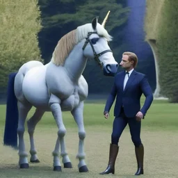 Photo of a centaur, but is the president macron