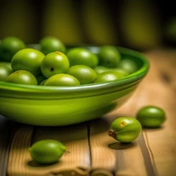 Waist measurement around green olives