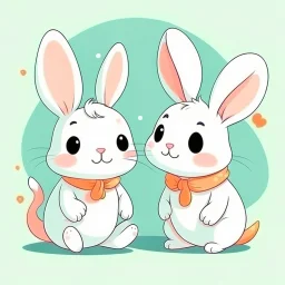 cute bunnies cartoon