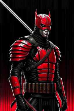 Daredevil as a futuristic samurai