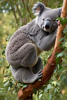 a circular sign with a koala