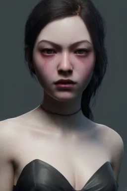 sorrow girl, 8k resolution, high-quality, fine-detail, digital art, detailed matte, volumetric lighting, dynamic lighting, photorealistic