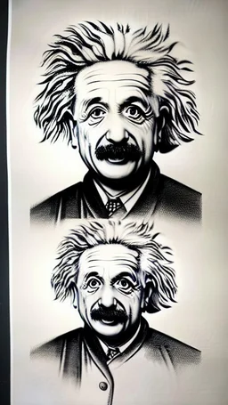 Albert Einstein, detailed and intricate calligraphy ink painting of a "cyborg Mad Scientist" holding beakers, outer space Background cosmic fractals, dystopian, concept art, unreal engine 5, god rays, ray tracing, RTX, lumen lighting, ultra detail, volumetric lighting, 3d, finely drawn, high definition, high resolution. award-winning: professional portrait: atmospheric: commanding: fantastical: clarity: 16k: ultra quality: striking: brilliance: stunning colors: amazing depth: masterfully crafted