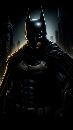 A striking portrait of a fantasy superhero, created by combining elements of black hawk and Batman. This superhero wears a scary and stylish suit, with black and dark tale armor, reminiscent of blackhawk's iconic look. A menacing Batman-like mask covers the face, while the overall design is reminiscent of anime and painting styles. The background is a dark and mysterious cityscape full of moons with an ominous sky. Superheroes stand tall and confident, ready to face any challenge., photo,