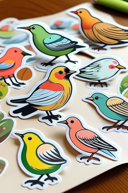 Bird stickers