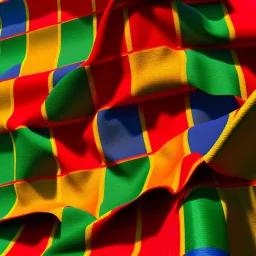 kente, thread, embroidery, cinema 4d render, high detail