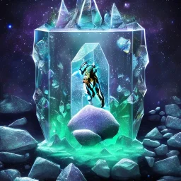cristal angelic castle crystalline, beau , cosmic, opalescent, opalescent, gemstones, crystals, object, other worldly,water, rock, moss,bright, ice background, neige etang bleu