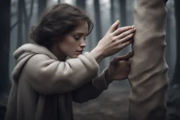 Его пальцы с трудом сомкнулись вокруг палочки, которую все еще держала Элоди. Его прикосновение было ледяным, но твердым. Он не стал вырывать ее. Он просто накрыл ее руку своей.