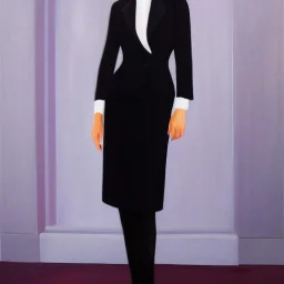 Full body portrait, painting, medium shot lady CorporateArtStyle