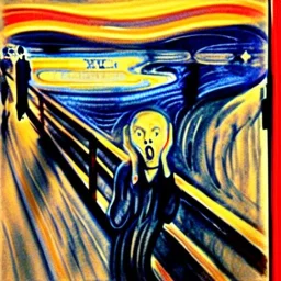 the scream painting with jedi