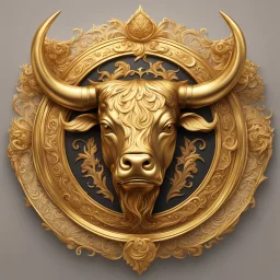 royal house symbol golden bull