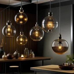 Illuminate your space! Create a visual guide of diverse lighting options – pendant lights, floor lamps, and sconces. Highlight each one's unique ambiance.