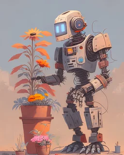 plants, robot, hacker