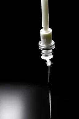 a needle dripping drugs