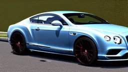 Luxury Bentley Continental GT Full Tuning , Photorealistic, 4K, Ultra Detailed, Front Quarter View