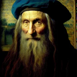 Portrait of a Leonardo Da Vinci by Van Gogh