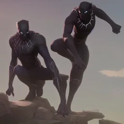 Black Panther and Spiderman