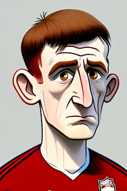 Anthony Gordon English football player ,cartoon 2d