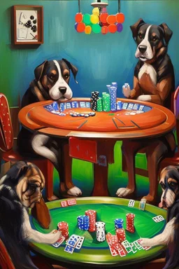 Dogs Playing Poker; expressionism