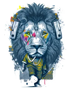 Hip hop lion