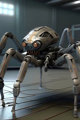 hyper realistic robot spider