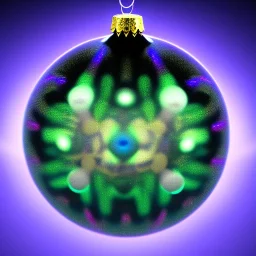 ball Ornament, Beyond-Dimensional, Sonoluminescence, Iridescent, Citrine