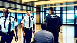 2 security officers deny annoying traveling man from airport lounge