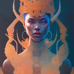 sango fantasy, fantasy magic, intricate, sharp focus, illustration, highly detailed, digital painting, concept art, matte, artgerm and paul lewin and kehinde wiley, masterpiece