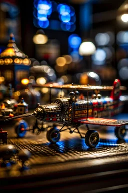 flying circus,shot on Hasselblad h6d-400c, zeiss prime lens, bokeh like f/0.8, tilt-shift lens 8k, high detail, smooth render, down-light, unreal engine, prize winning