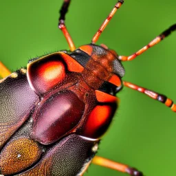 a man-faced_stink_bug, Catacanthus_incarnatus macro HDR photo