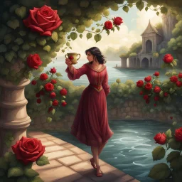 Iram indeed is gone with all his Rose, And Jamshyd's Sev'n-ring'd Cup where no one knows; But still a Ruby kindles in the Vine, And many a Garden by the Water blows.