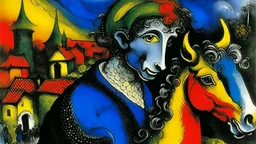 generates a picture based on the work and style of Marc Chagall