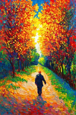 Walk through darkness to get into the light; Post-Impressionism; Fauvism
