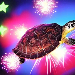 Turtle and Fireworks