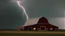 lightening strikes barn