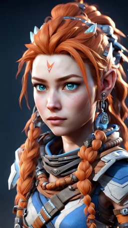 cute hot aloy, game horizon, 3d,