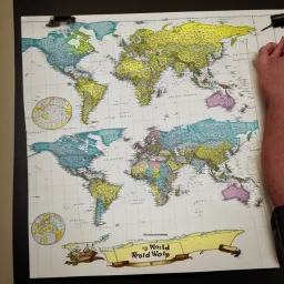 He invented a new world map for me