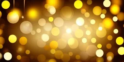 Festive abstract bokeh background - golden bokeh lights, beige - New Year, Anniversary, Wedding, banner