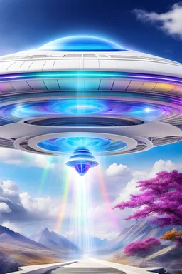 Ufo rainbow, futuriste ultra moderne,stairway to heaven,