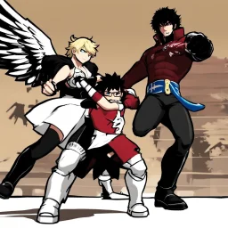 [wii No More Heroes style] Jacob wrestling with angel