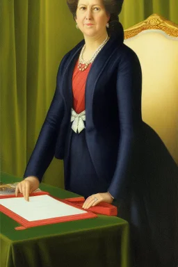 Female president, attractive portrait