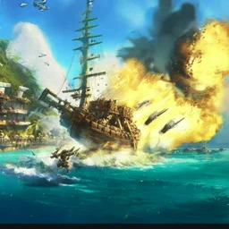 fight two of pirate ships