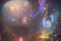 A hyperdetailed 16k resolution portal sealed by magical runes. by Huang Guangjian, Josephine Wall, Scott Naismith, epic. Fantasy, crisp, cinematic, meticulously composed